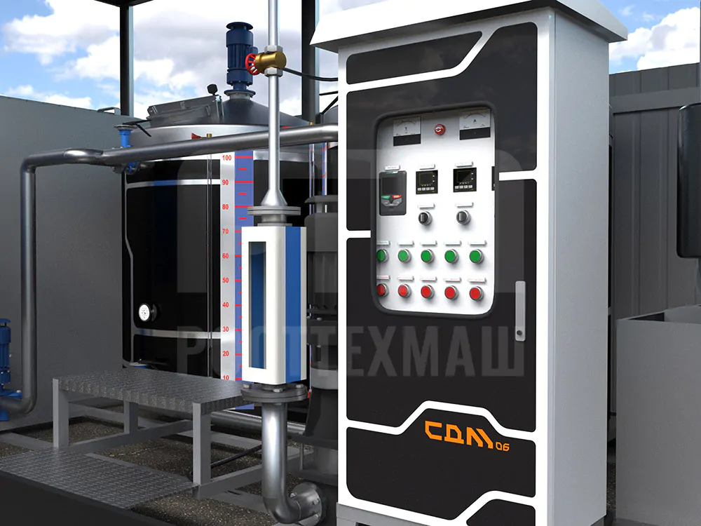 Купить Эмульсионная установка СДМ-6.0 и другое оборудование для производства ПБВ и битумных эмульсий по низкой цене и на выгодных условиях от компании РостТехМаш!